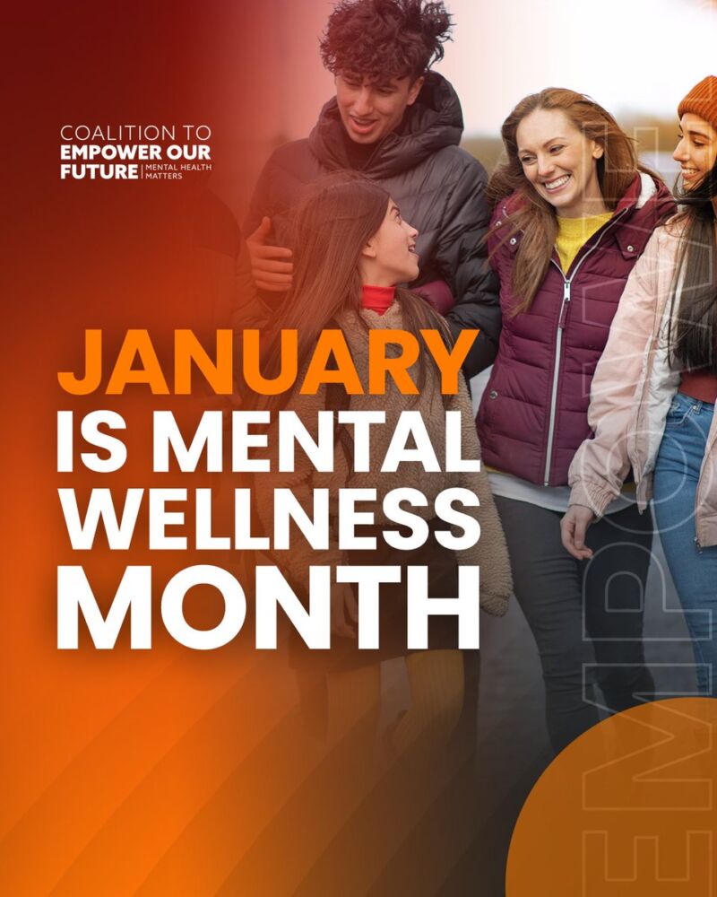 Image for the Tweet beginning: January is Mental Wellness Month